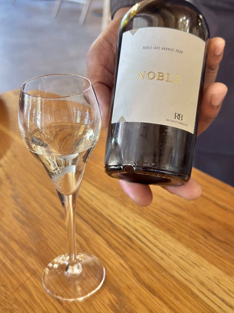 Eleven Restaurant - Rickety Bridge Noble Late Harvest 2024