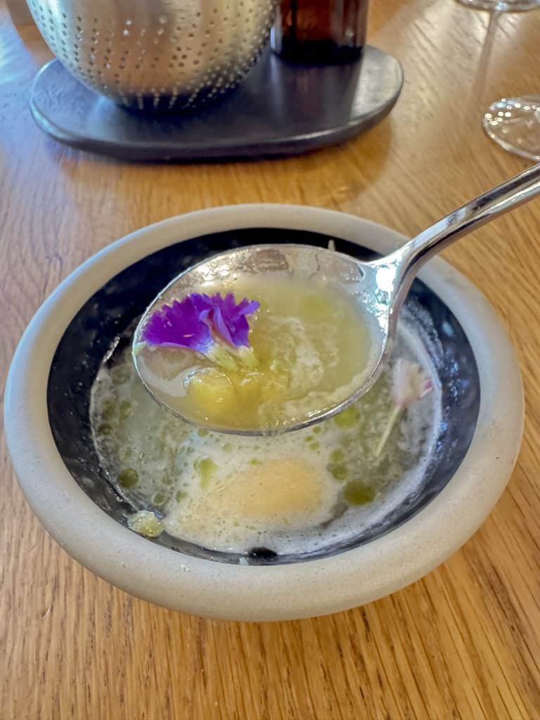 Eleven Restaurant - Pineapple And Vanilla Gazpacho(V)