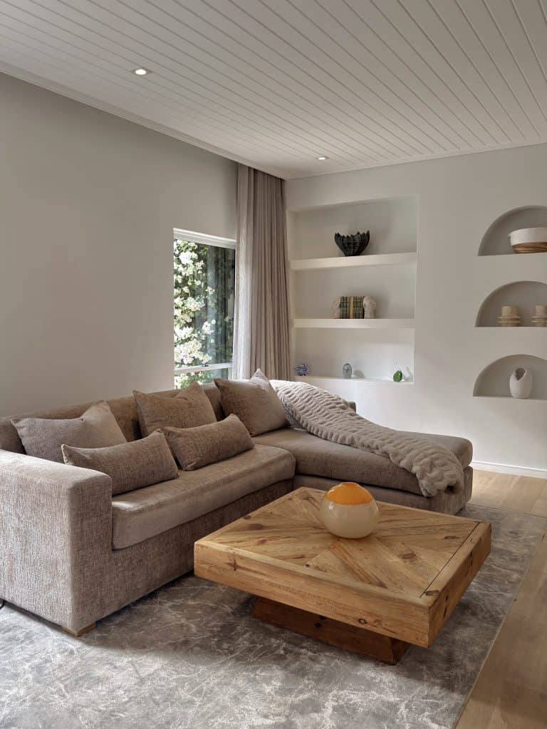 Interior Lounge area with lush furniture