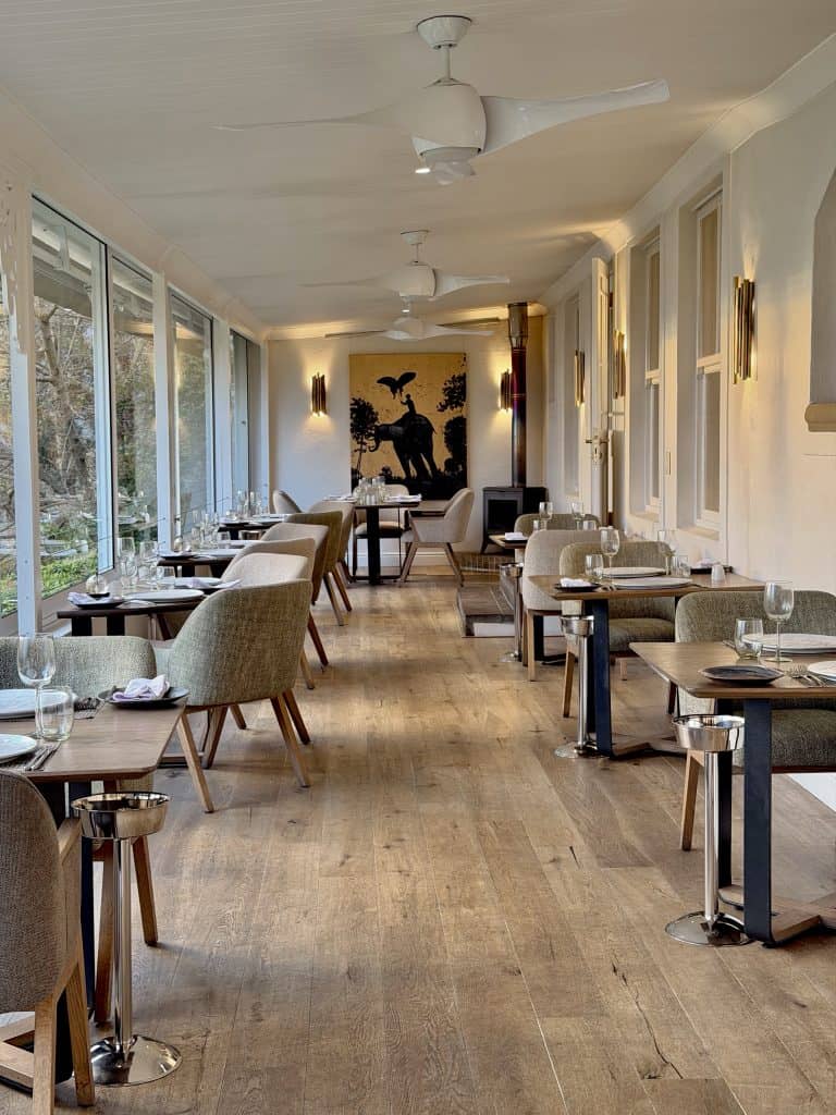 Inside interior of the restaurant
